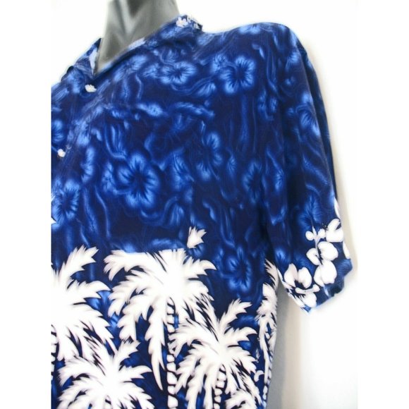 Mango Hawaiian Tropical Island Camp Shirt Sz XXL, Polyester - Picture 2 of 10